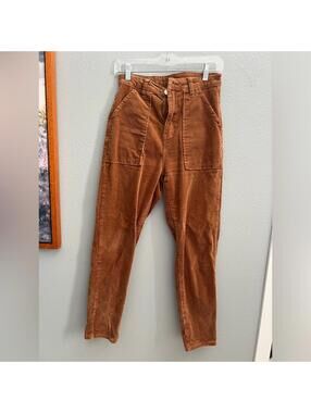 Corduroy straight leg pants